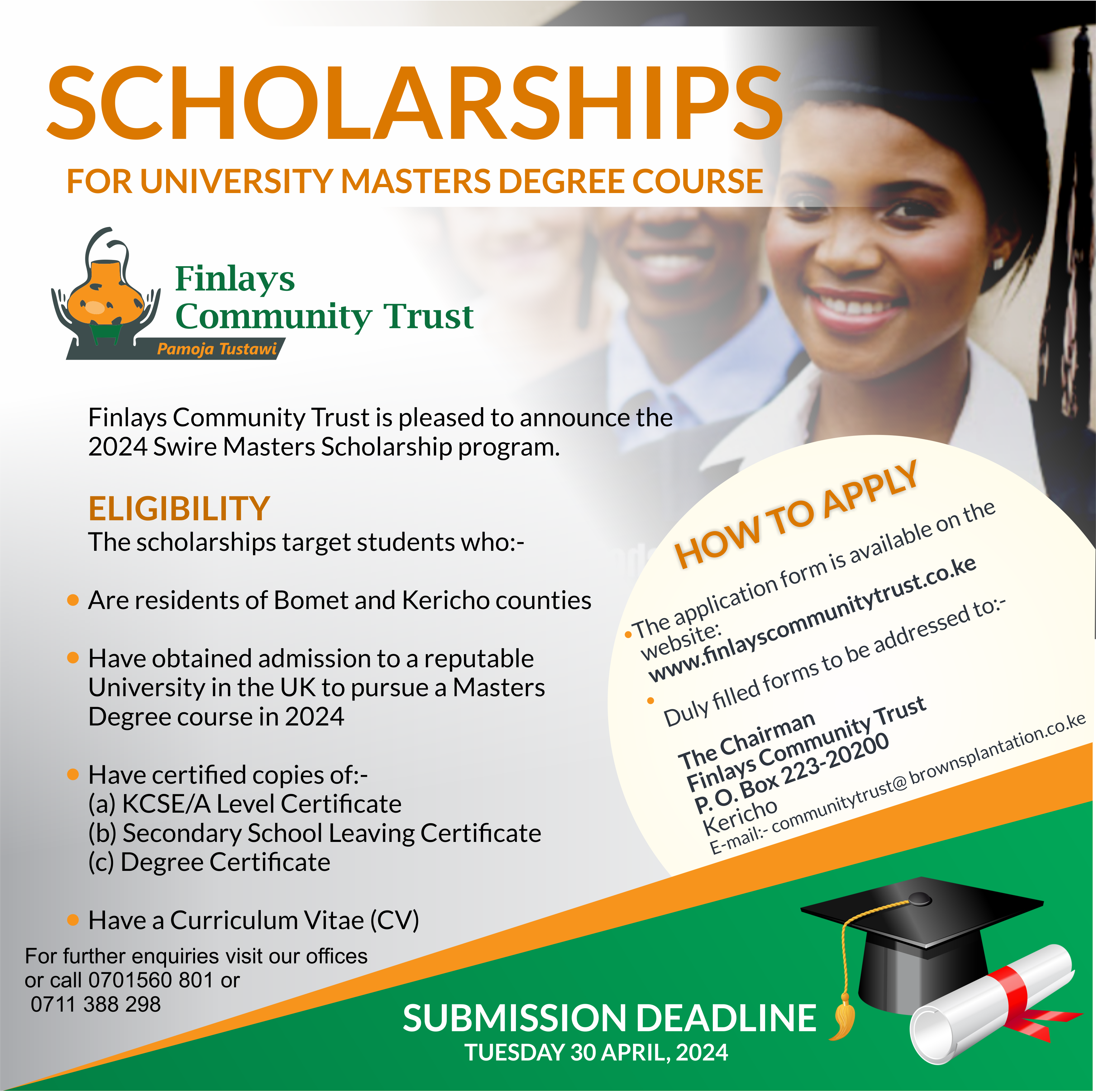 Read more about the article Announcement for the 2024 Swire Masters Degree Scholarship Programme