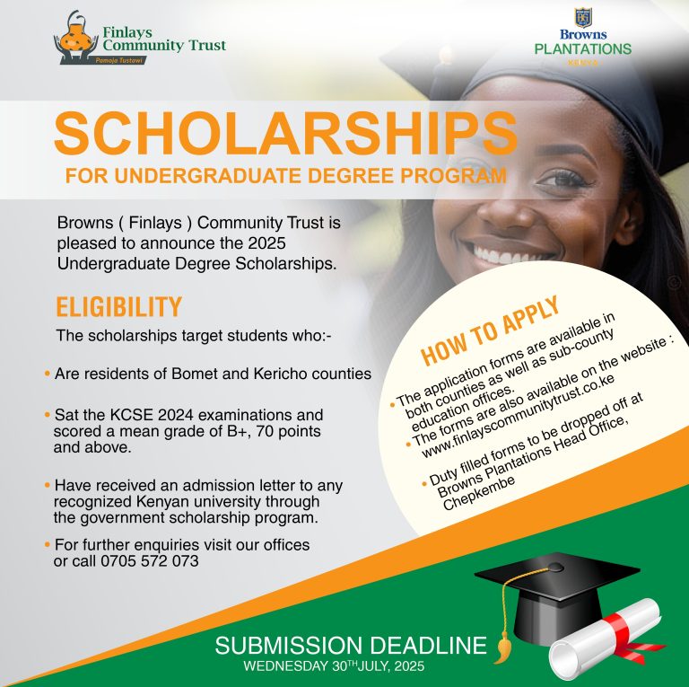Read more about the article Call for Applications: 2025 Undergraduate Degree Scholarship Programme